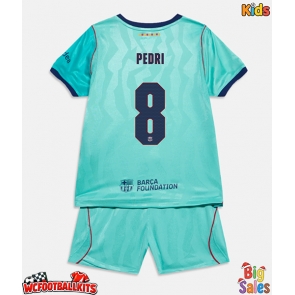 Barcelona Pedri Gonzalez #8 Replica Third Stadium Kit for Kids 2026-27 Short Sleeve (+ pants)